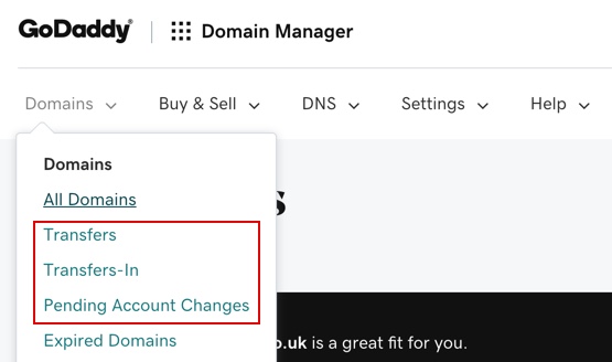 GoDaddy-transfers