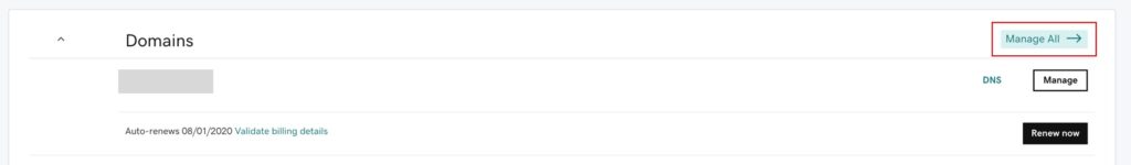 GoDaddy - manage all