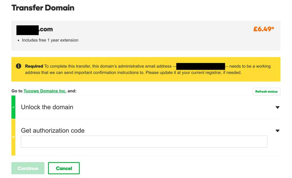 Transferring a domain name to GoDaddy – Brandpa – buyers